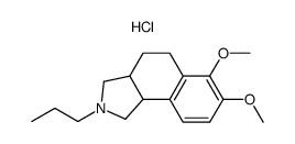 2-n-Propyl-2,3,3a,4,5,9b-hexahydro-6,7-dimethoxy-1H-benz[e]isoindole hydrochloride结构式