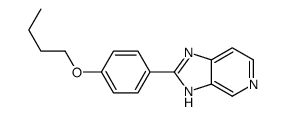 2-(4-butoxyphenyl)-3H-imidazo[4,5-c]pyridine结构式
