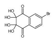 6-bromo-2,2,3,3-tetrahydroxynaphthalene-1,4-dione结构式