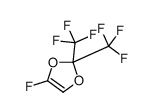 4-fluoro-2,2-bis(trifluoromethyl)-1,3-dioxole结构式