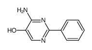 4-amino-2-phenylpyrimidin-5-ol结构式