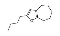 2-butyl-5,6,7,8-tetrahydro-4H-cyclohepta[b]furan Structure