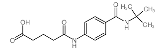 5-{4-[(tert-Butylamino)carbonyl]anilino}-5-oxopentanoic acid structure