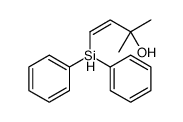 4-diphenylsilyl-2-methylbut-3-en-2-ol结构式