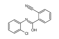 N-(2-chlorophenyl)-2-cyanobenzamide结构式