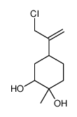 4-(3-chloroprop-1-en-2-yl)-1-methylcyclohexane-1,2-diol Structure