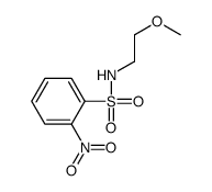 (2-METHOXYETHYL)((2-NITROPHENYL)SULFONYL)AMINE结构式