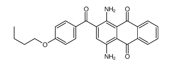 1,4-diamino-2-(4-butoxybenzoyl)anthracene-9,10-dione Structure