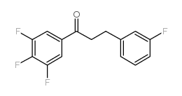 3-(3-FLUOROPHENYL)-3',4',5'-TRIFLUOROPROPIOPHENONE结构式