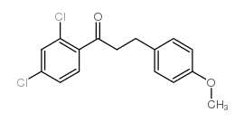 2',4'-DICHLORO-3-(4-METHOXYPHENYL)PROPIOPHENONE结构式