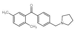 2,5-DIMETHYL-4'-PYRROLIDINOMETHYL BENZOPHENONE structure