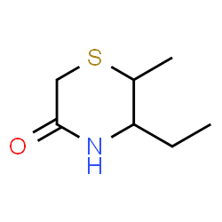 5-ETHYL-6-METHYLTHIOMORPHOLIN-3-ONE结构式