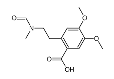 4,5-Dimethoxy-2-[2-(N-methylformamido)ethyl]benzoesaeure结构式