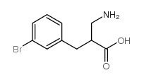 2-(aminomethyl)-3-(3-bromophenyl)propanoic acid Structure