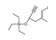 triethyl-[(3S)-6-iodo-5-methylhex-5-en-1-yn-3-yl]oxysilane Structure