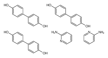 4-(4-hydroxyphenyl)phenol,pyridin-2-amine Structure