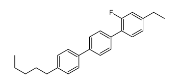 4-ethyl-2-fluoro-1-[4-(4-pentylphenyl)phenyl]benzene结构式