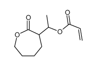 1-(2-oxooxepan-3-yl)ethyl prop-2-enoate结构式