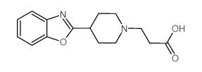 3-[4-(1,3-Benzoxazol-2-yl)piperidino]-propanoic acid Structure