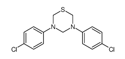 3,5-bis(4-chlorophenyl)-1,3,5-thiadiazinane Structure