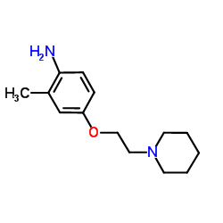 2-Methyl-4-[2-(1-piperidinyl)ethoxy]aniline Structure