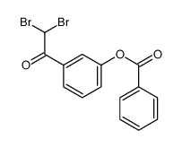 [3-(2,2-dibromoacetyl)phenyl] benzoate Structure