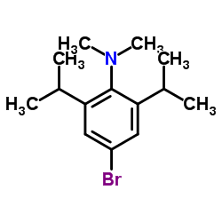 4-Bromo-2,6-diisopropyl-N,N-dimethylaniline结构式