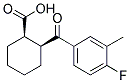 CIS-2-(4-FLUORO-3-METHYLBENZOYL)CYCLOHEXANE-1-CARBOXYLIC ACID Structure