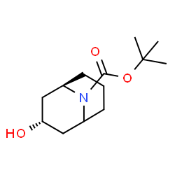 9-​Azabicyclo[3.3.1]​nonane-​9-​carboxylic acid, 3-​hydroxy-​, 1,​1-​dimethylethyl ester, (3-​exo)​- picture