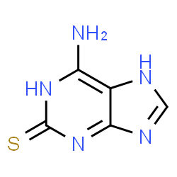 2-Mercapto-6-aminopurine Structure