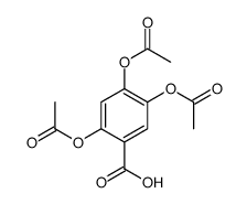 2,4,5-triacetyloxybenzoic acid结构式