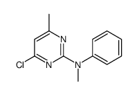 4-chloro-N,6-dimethyl-N-phenylpyrimidin-2-amine Structure