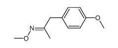 (E)-1-(4-methoxyphenyl)propan-2-one O-methyl oxime Structure