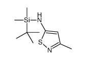 N-[tert-butyl(dimethyl)silyl]-3-methyl-1,2-thiazol-5-amine结构式