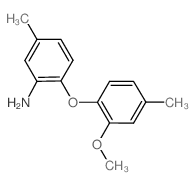 2-(2-Methoxy-4-methylphenoxy)-5-methylphenylamine结构式