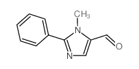 1-METHYL-2-PHENYL-1H-IMIDAZOLE-5-CARBALDEHYDE结构式