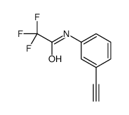 Acetamide, N-(3-ethynylphenyl)-2,2,2-trifluoro- Structure