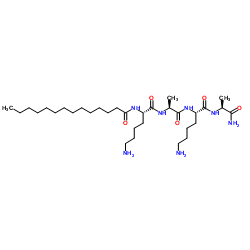 肉豆蔻酰四肽-12结构式