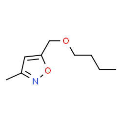 Isoxazole, 5-(butoxymethyl)-3-methyl- (9CI) Structure