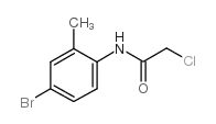 N-(4-溴-2-甲基苯基)-2-氯乙酰胺结构式