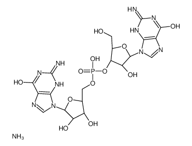 Guanylyl-(3',5')-guanosine, Ammonium salt Structure