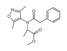methyl (2S)-2-[(3,5-dimethyl-1,2-oxazol-4-yl)-(2-phenylacetyl)amino]propanoate Structure