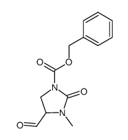 1-Methyl-2-oxo-3-benzyloxycarbonyl-5-formyl-imidazolidine Structure