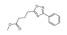 methyl 4-(3-phenyl-1,2,4-oxadiazol-5-yl)butanoate结构式