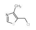 5-chloromethyl-4-Methyl-1,3-thiazole结构式