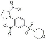 1-[4-(MORPHOLINE-4-SULFONYL)-2-NITRO-PHENYL]-PYRROLIDINE-2-CARBOXYLIC ACID structure