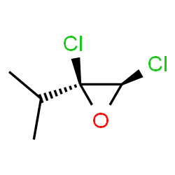 Oxirane, 2,3-dichloro-2-(1-methylethyl)-, trans- (9CI)结构式
