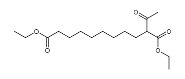 10-Oxo-undecan-1,9-dicarbonsaeure-diethylester结构式