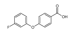 4-(3-fluorophenoxy)benzoic acid Structure