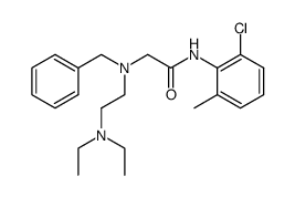 N-benzyl-N-(2-diethylamino-ethyl)-glycine-(2-chloro-6-methyl-anilide) Structure